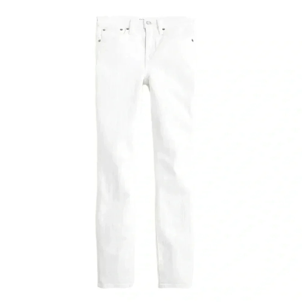 J Crew White Jeans 9” High-rise Toothpick Skinny Denim Pants - Picture 3 of 15